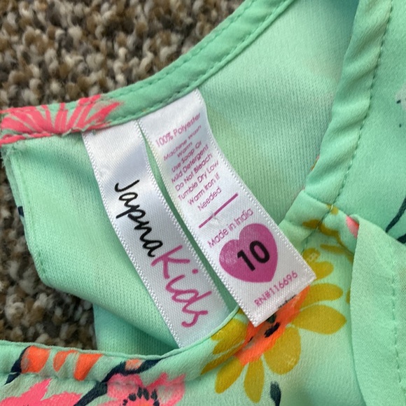 Girls skort sundress teal size 10 - Picture 3 of 4